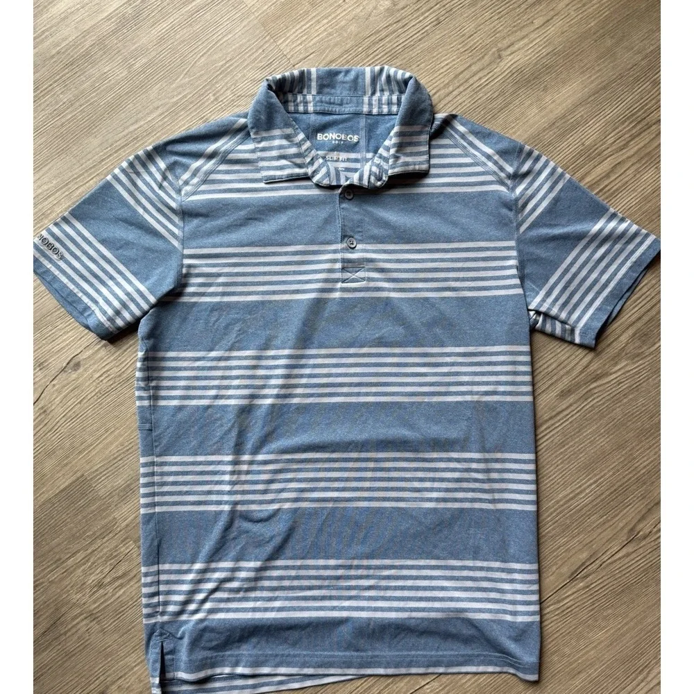 Bonobos Set Of 3 Polo Shirt Slim Fit Cotton Short Sleeve Men M Blue Green